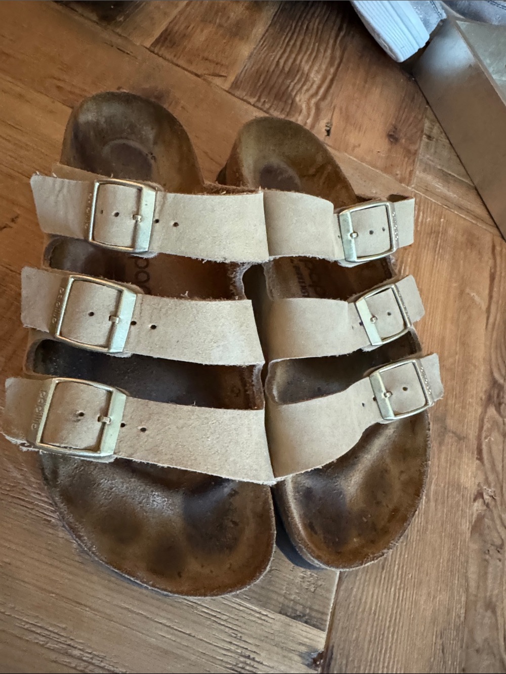 Birkenstock platform three strap size 7.5 (38N)